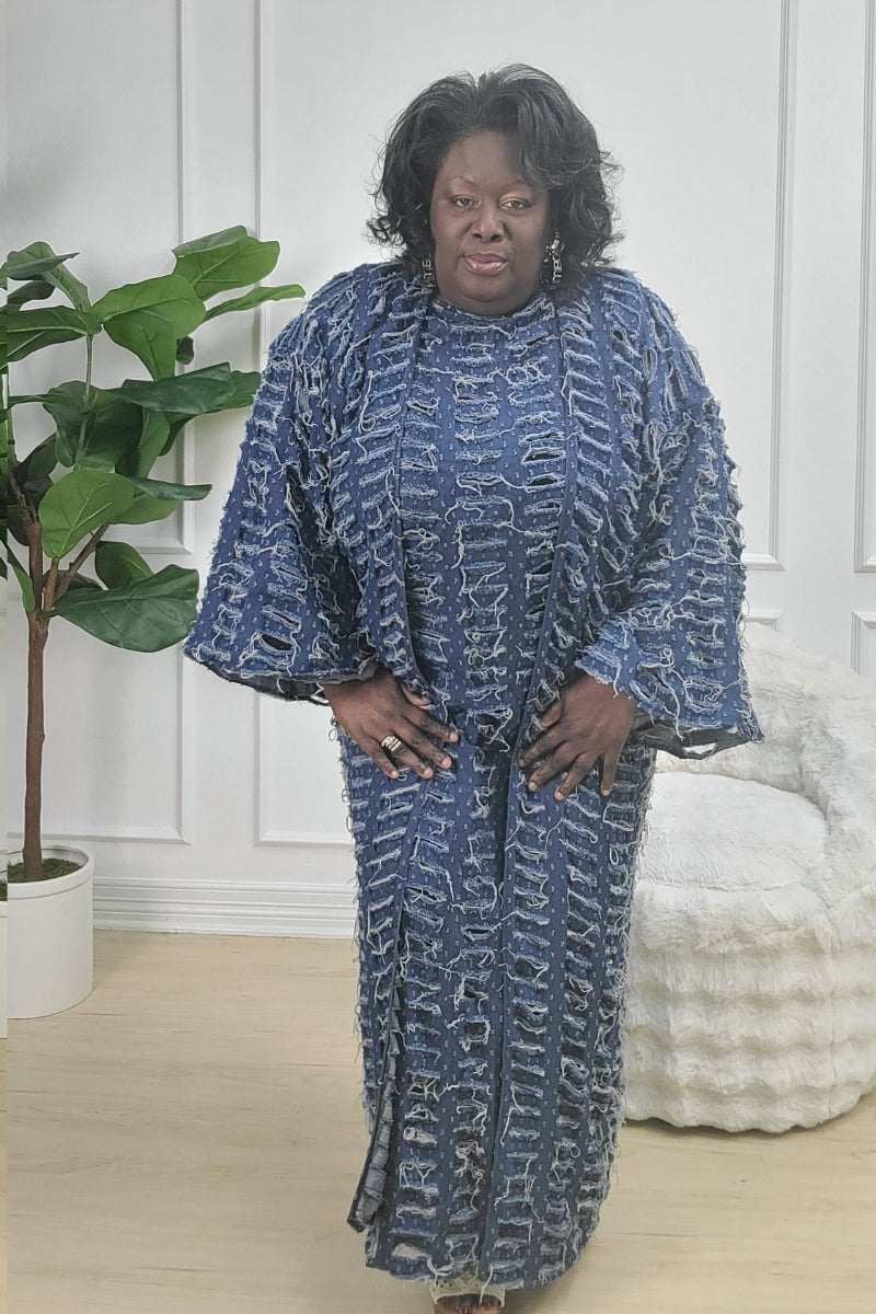 Denim Cuttin Up Kimono