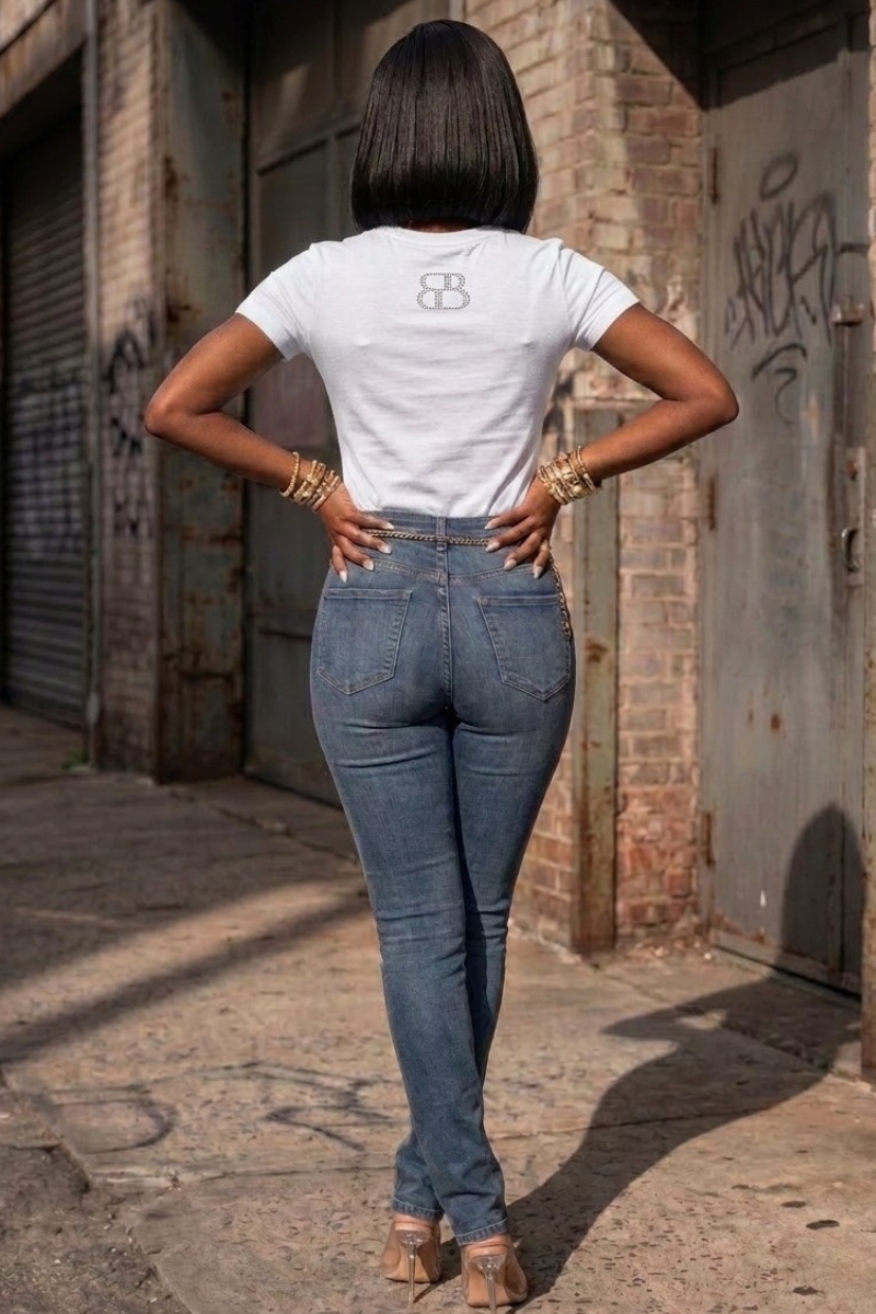 Bouji in White Tee