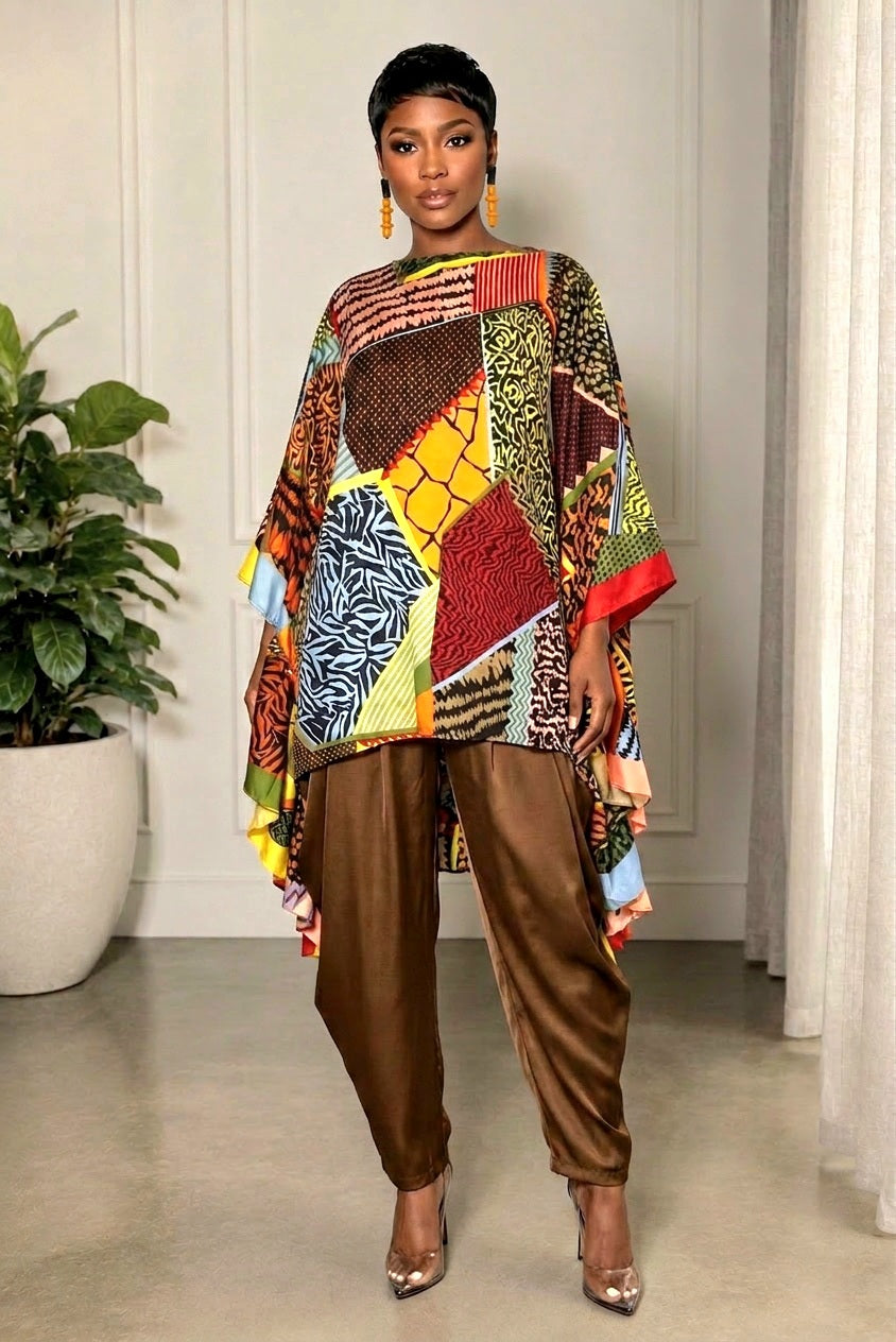 Silk Patchwork Tunic