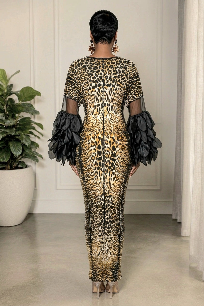 Animal Accordion Dress