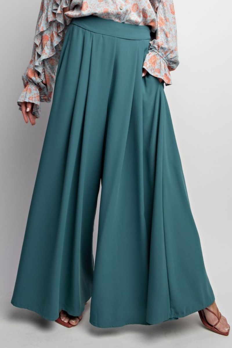 Tailored Teal Palazzo