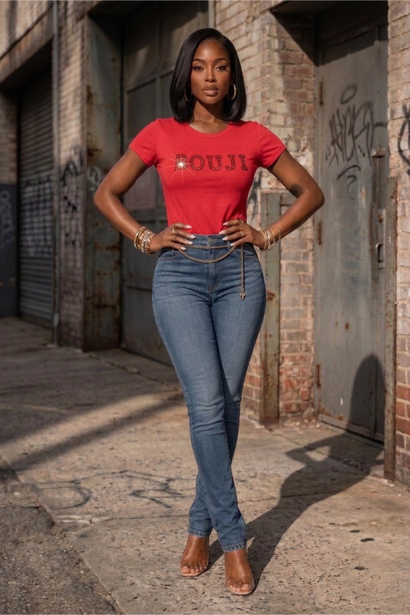 Bouji In Red Tee